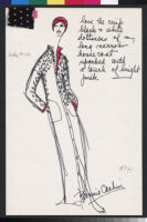 Cashin's illustrations of loungewear designs for Evelyn Pearson