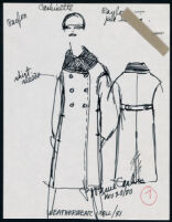 Cashin's illustrations of ready-to-wear designs for Russell Taylor, Fall 1981 collection. b050_f01-06