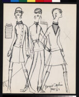 Cashin's illustrations of sweater designs for Ballantyne of Peebles