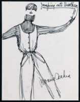 Cashin's illustrations of ready-to-wear designs for Russell Taylor, discarded from collection. b053_f05-05