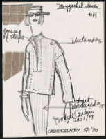 Cashin's illustrations of ready-to-wear designs for Russell Taylor, Spring 1980 collection. b055_f06-28