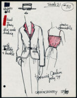 Cashin's illustrations of ready-to-wear designs for Russell Taylor, Spring 1980 collection. b055_f06-10