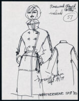 Cashin's illustrations of ready-to-wear designs for Russell Taylor, Spring II 1980 collection. f09-07