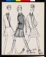 Cashin's illustrations of sweater designs for Ballantyne of Peebles