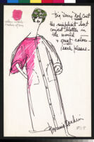 Cashin's illustrations of loungewear designs for Evelyn Pearson