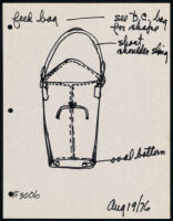 Cashin's rough sketches of handbag designs