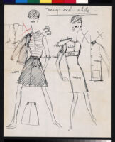 Cashin's illustrations of sweater designs for Ballantyne of Peebles