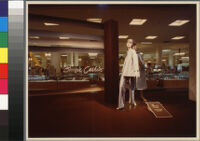 Photographs of Cashin's ready-to-wear designs for Sills and Co. featured in department store windows