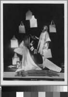 Photographs of Cashin's ready-to-wear designs for Sills and Co. featured in department store windows