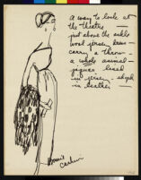 Cashin's illustrations of fur coat designs. f06-01