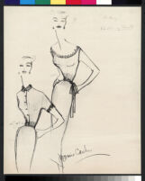 Cashin's illustrations of knit ensembles designed for Guttman Brothers. f08-09