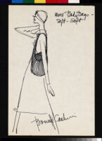 Cashin's illustrations of handbag designs for Meyers