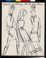 Cashin's illustrations of sweater designs for Ballantyne of Peebles