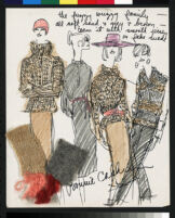 Cashin's ready-to-wear design illustrations for Russell Taylor, Cashin Country Knits division