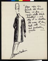 Cashin's illustrations of fur coat designs. f06-17