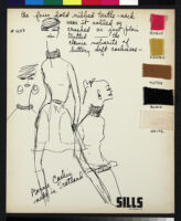 Cashin's illustrations of sweater designs marketed by Sills and Co