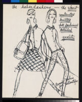 Cashin's illustrations of sweater designs for Ballantyne of Peebles