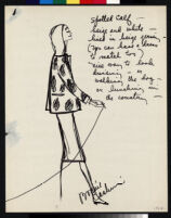 Cashin's illustrations of fur coat designs. f06-19