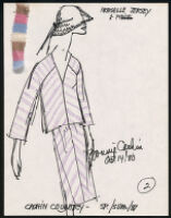 Cashin's illustrations of ready-to-wear designs for Russell Taylor, Spring-Summer 1981 collection. f07-07