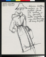 Cashin's ready-to-wear design illustrations for Russell Taylor, Cashin Country Knits division