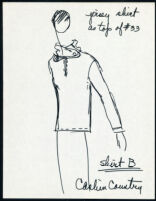 Cashin's illustrations of ready-to-wear designs for Russell Taylor, jersey shirt styles. b054_f02-02