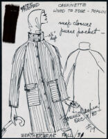 Cashin's illustrations of ready-to-wear designs for Russell Taylor, Fall 1981 collection. b050_f01-18