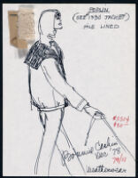 Cashin's illustrations of ready-to-wear designs for Russell Taylor, Fall 1979 collection. f01-13