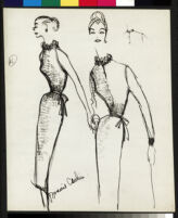 Cashin's illustrations of knit ensembles designed for Guttman Brothers. f01-07