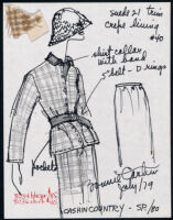 Cashin's illustrations of ready-to-wear designs for Russell Taylor, Spring 1980 collection. b055_f06-20