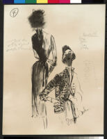 Cashin's illustrations of knit ensembles designed for Guttman Brothers. f02-08