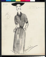 Cashin's illustrations of knit ensembles designed for Guttman Brothers. f07-08