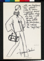 Cashin's illustrations of handbag designs for Meyers