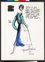 Cashin's illustrations of loungewear designs for Evelyn Pearson