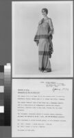 Black and white photographs of Cashin's ready-to-wear designs for Sills and Co. Folder 1 of 2