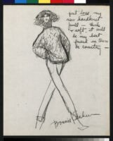 Cashin's illustrations of handknit sweater designs for The Knittery