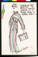 Cashin's illustrations of loungewear designs for Evelyn Pearson