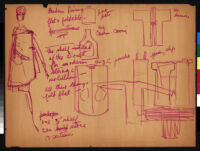 Cashin's rough design illustrations and outlines of promotional ideas for Sills and Co. b082_f01-03