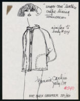 Cashin's illustrations of ready-to-wear designs for Alex Gropper, Spring 1980 collection. f06-01