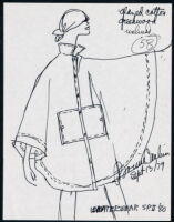 Cashin's illustrations of ready-to-wear designs for Russell Taylor, Spring II 1980 collection. f09-08