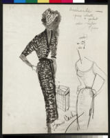 Cashin's illustrations of knit beachwear designed for Guttman Brothers. f03-11