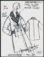 Cashin's illustrations of ready-to-wear designs for Russell Taylor, Fall 1981 collection. b050_f01-24