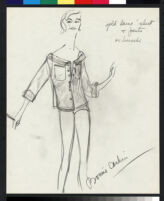 Cashin's illustrations of swimwear and active wear designs. b069_f01-05