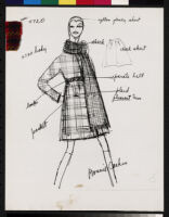 Cashin's ready-to-wear design illustrations for Sills and Co., 2 labeled for "Vogue."