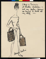 Cashin's illustrations of handbag designs for Coach. f10-10