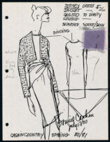 Cashin's illustrations of ready-to-wear designs for Russell Taylor, Spring 1980 - 1981 collection. b057_f03-04