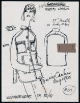 Cashin's illustrations of ready-to-wear designs for Russell Taylor, Spring 1980 - 1981 collection. b048_f05-34