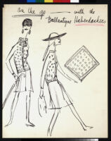 Cashin's illustrations of sweater designs for Ballantyne of Peebles