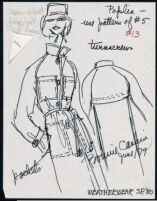 Cashin's illustrations of ready-to-wear designs for Russell Taylor, Spring 1980 collection. b046_f06-14