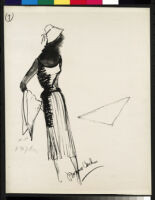 Cashin's illustrations of knit ensembles designed for Guttman Brothers. f02-11