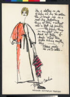 Cashin's illustrations of loungewear designs for Evelyn Pearson